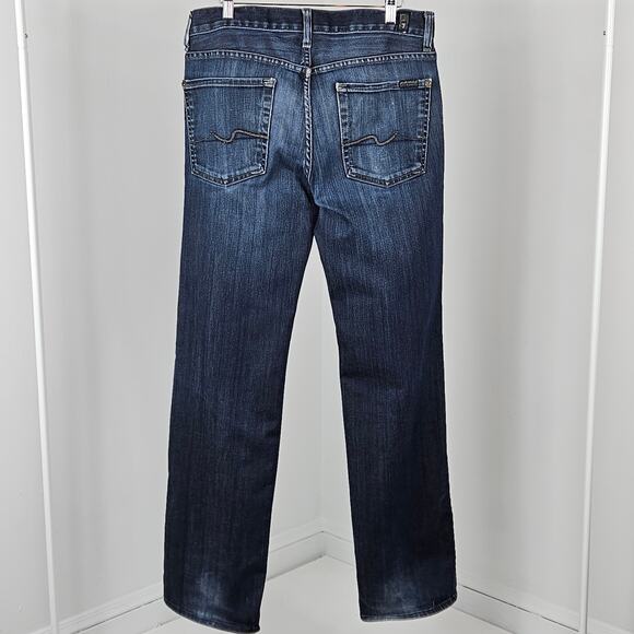 7 For All Mankind Austyn Blue Denim Jeans | Men's 32 - Picture 4 of 15